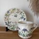 Crown Clarence English porcelain cup and dessert plate