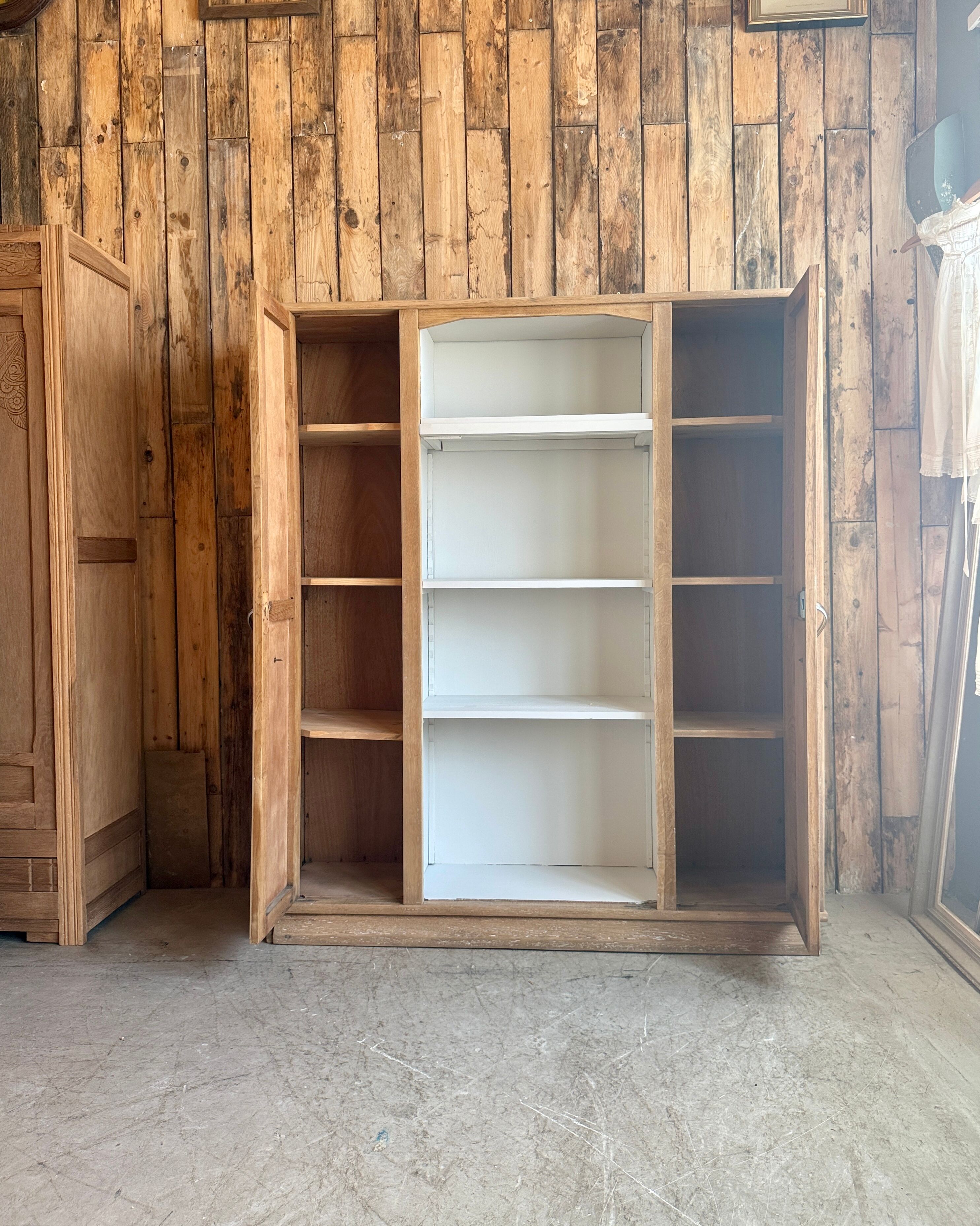 Art Deco oak library cabinet (renovated)