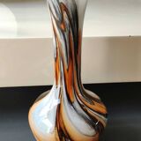 Florence Design opaline vase. Pop Art style. Designer Carlo Moretti. High 25.5 cm