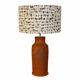 Antique terracotta base table lamp