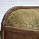 1950s, Danish 3-seater sofa, green furniture velour, oak wood.