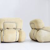 Vintage Adriano Piazzesi Okay armchairs 1970s Italy , set of 2