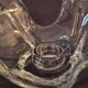 Crystal candlestick from Bayel, flower petal shape A559