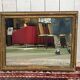 18th-century gilded wooden mirror