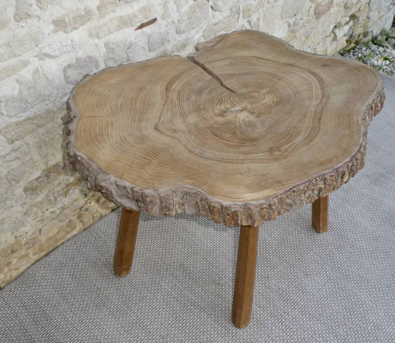 Coffee table, wooden side table, around 1960.