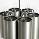 Italian 1960s Space Age ceiling lamp with 13 glasses by Goffredo Reggiani