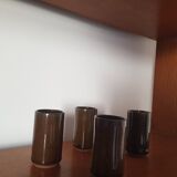 Set of 4 stoneware glasses