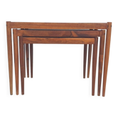 Tables gigognes en bois du milieu du siècle, Pays-Bas, années 1950
