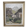 Oil on Cardboard - Mountain Chalet Landscape Signed Jean