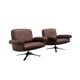 Set cognac leather De Sede DS31 lounge chairs, 1970s