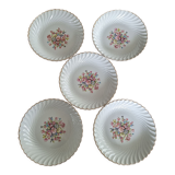 Set of 5 dessert plates Luneville