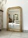 Louis-Philippe antique mirror with silver leaf, 19th century.