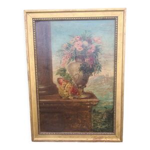 Tableau nature morte peinture sur
