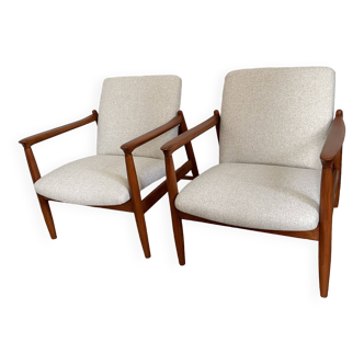 GFM-64 Armchairs by Edmund Homa for GFM, 1960s, Set of 2