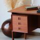 Danish desk from the 1960s by Erik Brouer – solid teak