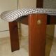 Wood and tweed chairs by Acerbis International, Italy, 1980s, set of 4.