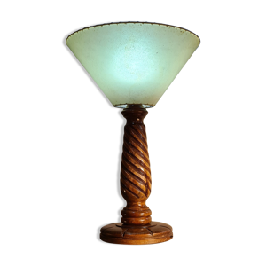Lampe vintage 1960 bois