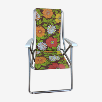 Vintage floral folding chair