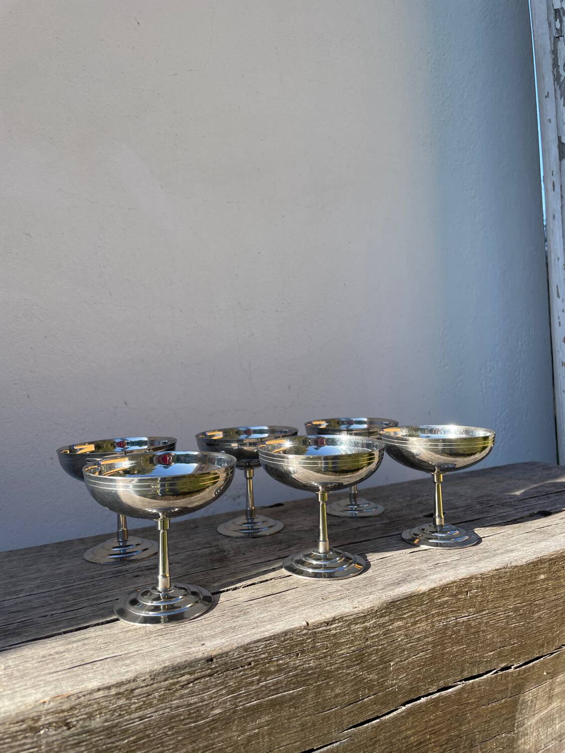 6 Rémy Letang stainless steel cups