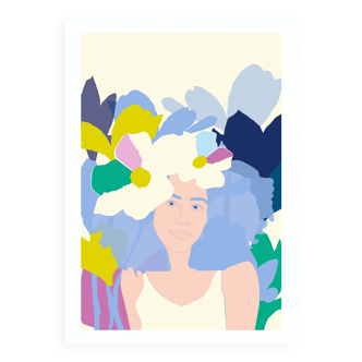 In the garden - illustration a4