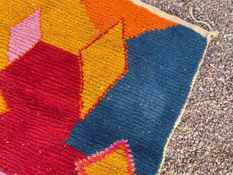Tapis beni ouraine tissè main traditionnelle taille 150 x 250 cm