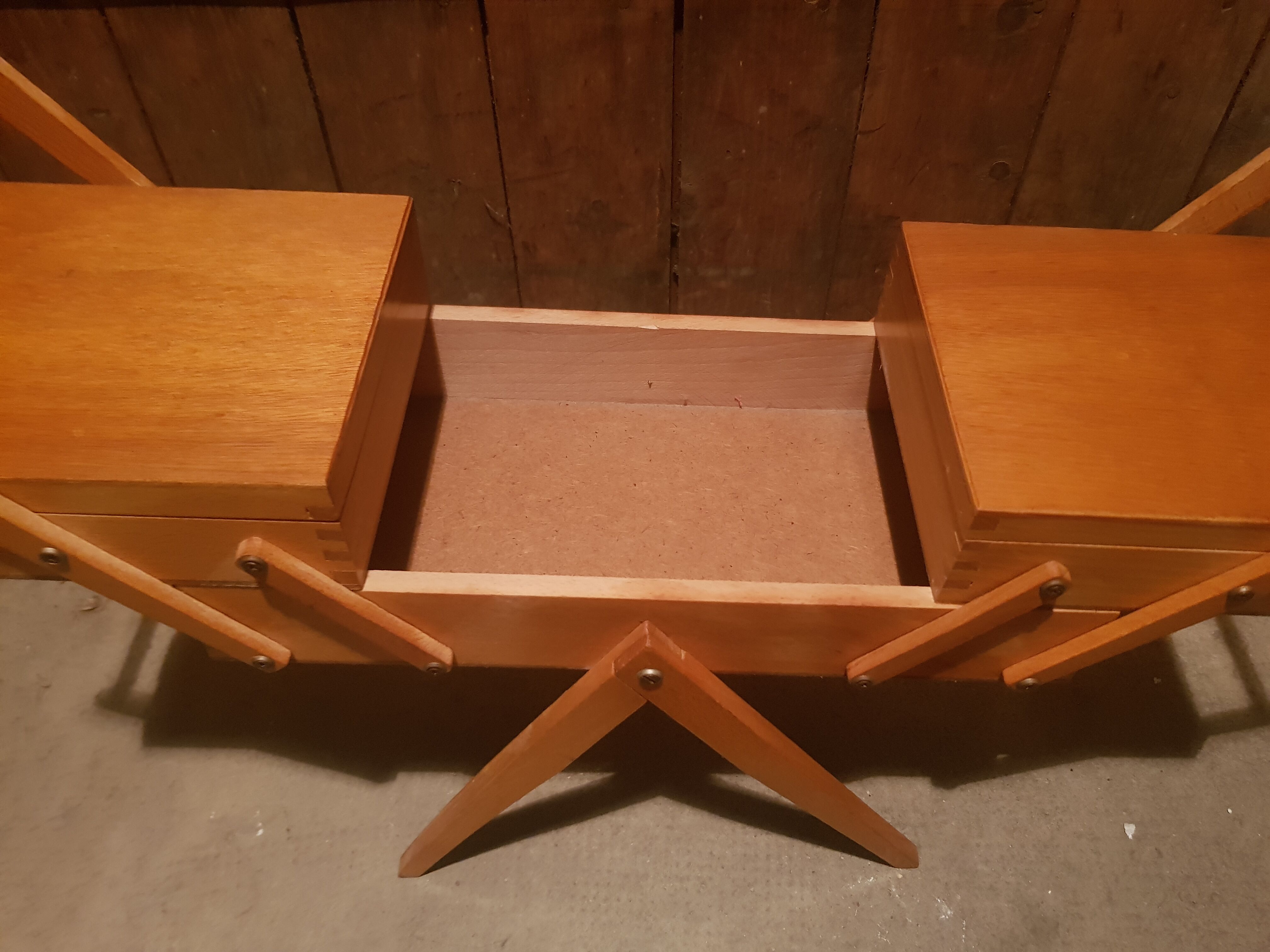 Vintage wooden seamstress