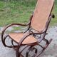 Rocking chair bois et canage
