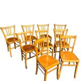 Set of 9 bistro chairs