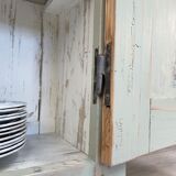 Furniture two body showcase, around 1900.