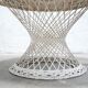 Garden table and 5 vintage fiberglass chairs by Russell Woodard