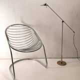 Lampadaire liseuse fase année 80 doré
