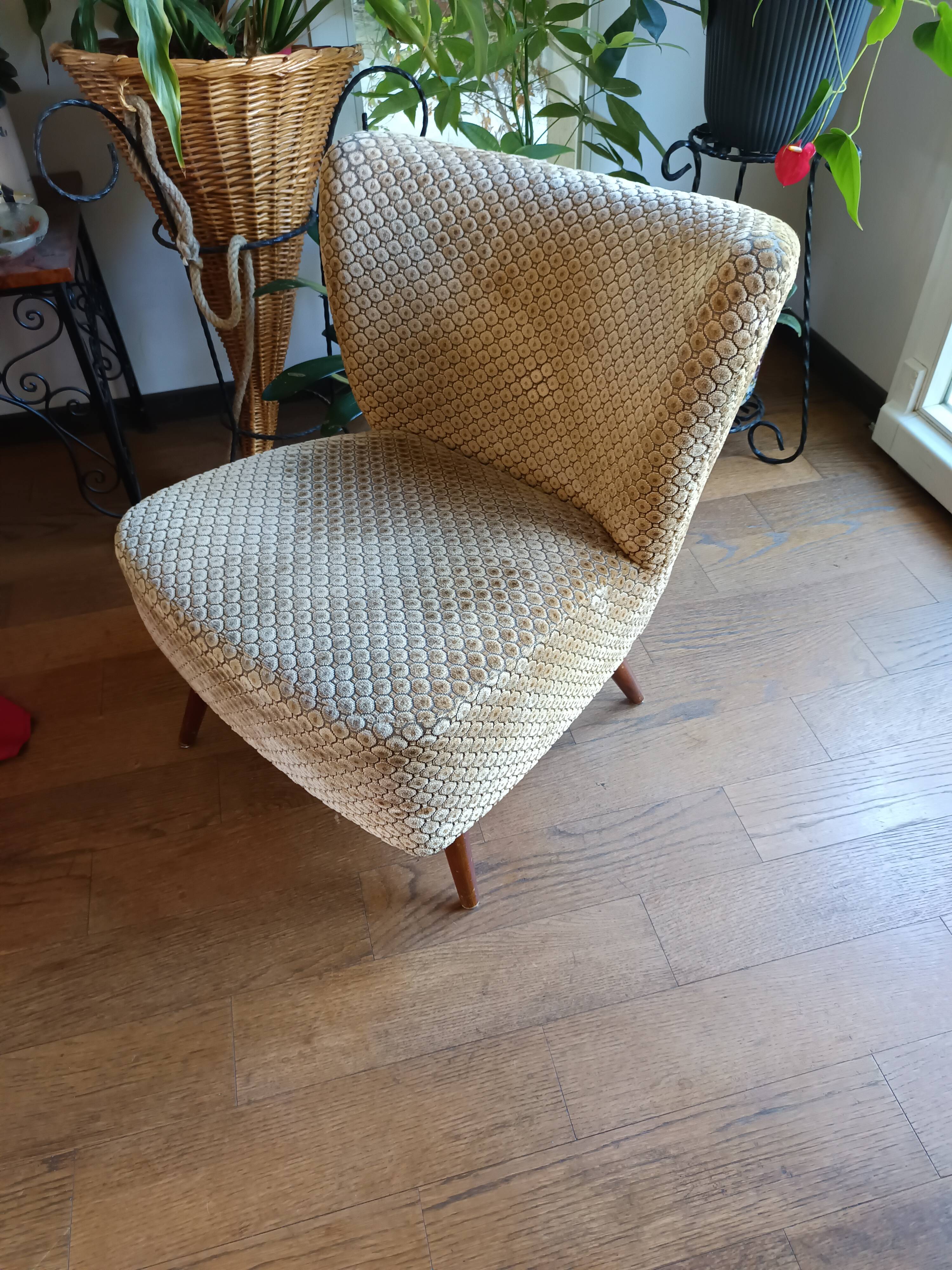 Vintage cocktail armchair from the 50s/60s – modernist Scandinavian style