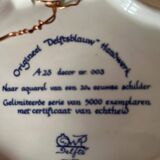 Delf Delfts plat peint main numerote 3/5000