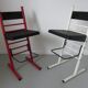 Pair of modular stools " Errebi " Italy 80s era Memphis