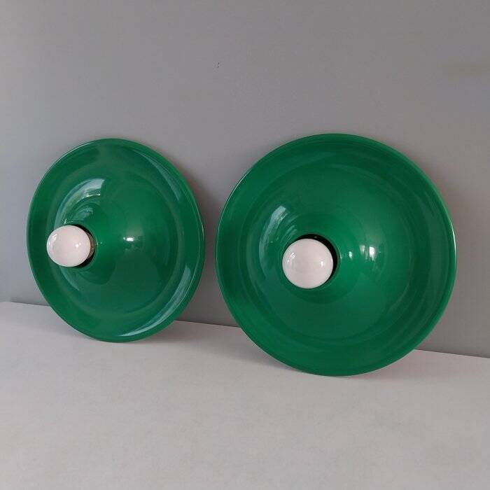 Set de 2 appliques design Italien années 70