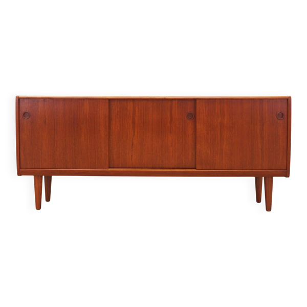 Enfilade en teck, design danois, années 1970, production : Danemark