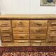 Old oak workshop drawer unit