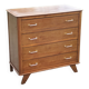 Vintage oak chest of drawers feet compass 4 drawers from the 50s