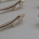 6 silver plated basset knife holders