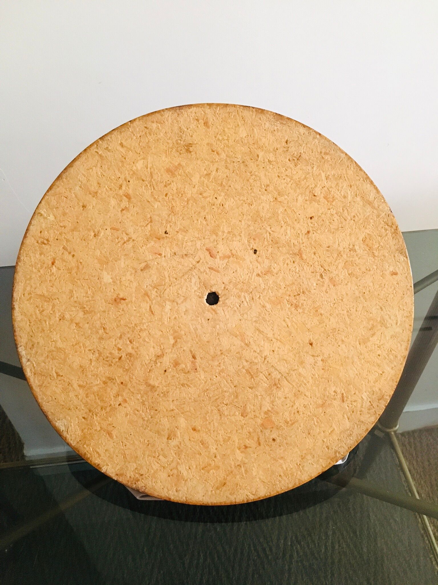 60'S straw marquetry presentation dish