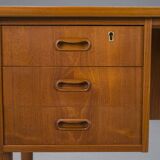 Small Mid-Century Danish Teak Desk, 1970s