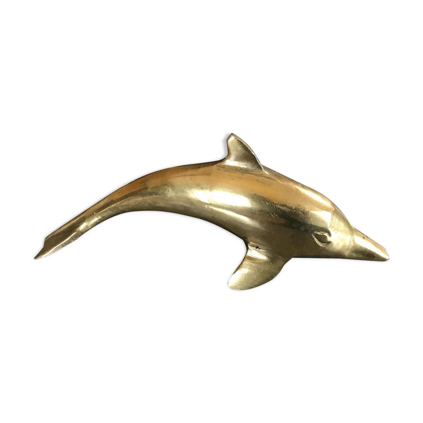 Dolphin vintage solid brass - animal collection brass 12,5 cm