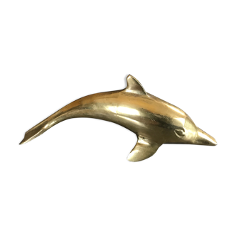 Dolphin vintage solid brass - animal collection brass 12,5 cm