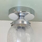 Wall light ceiling lamp shell globe stainless steel fixing rose vintage decoration