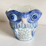 Cache-pot chouette vintage en porcelaine de Chine