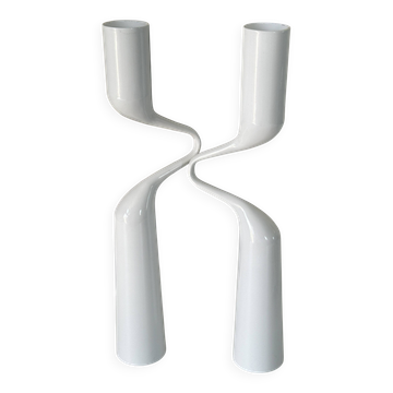 Paire de bougeoirs IKEA design Mikaela dorfel vintage