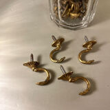 Hook gilded bronze