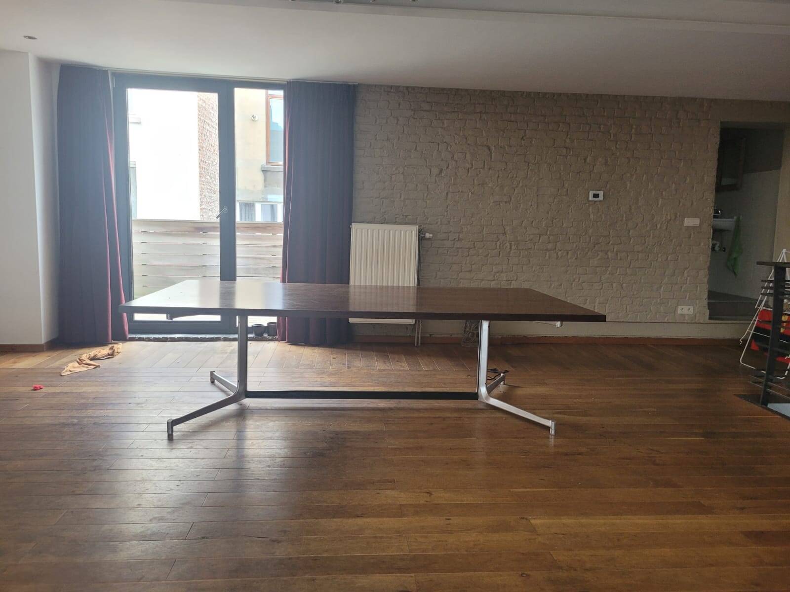 very large Table or desk by Preben Fabricius & Jørgen Kastholm for Kill International, 1960s