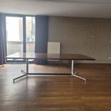 very large Table or desk by Preben Fabricius & Jørgen Kastholm for Kill International, 1960s
