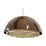 Brown Space Age Ceiling Light by A. Schröder Kemi, Denmark 1970s